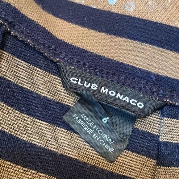 Club Monaco striped ponte pencil skirt - Picture 4 of 5